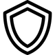 Black shield icon