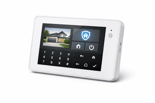 Xecure User Interface 7” Alarm Keypad – Touch Interface for Security Systems